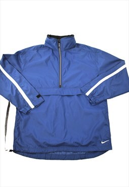 Vintage 90s Nike Blue 1/4 Zip Sport Sweatshirt 