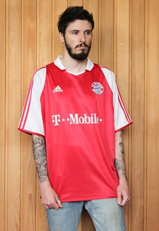 VINTAGE 1990S RED ADIDAS FOOTBALL SHIRT