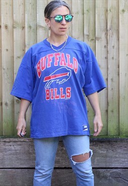 Vintage 1993 Buffalo bills single stitch t shirt in blue