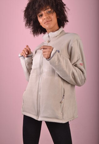 BEIGE THE NORTH FACE FLEECE LINED JACKET GNF765