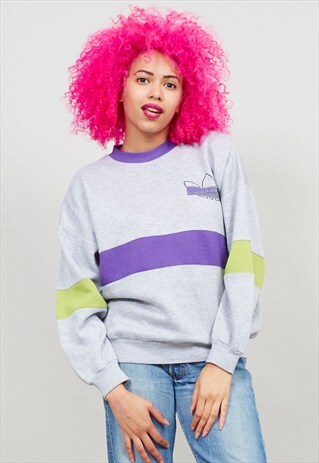 VINTAGE OVERSIZED 80S ADIDAS SPORT SWEATER
