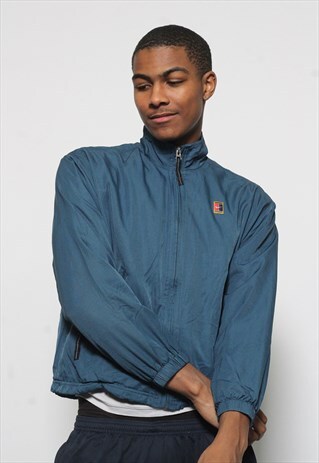 VINTAGE NIKE COURT TRACK JACKET BLUE