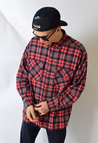 VINTAGE 90S CHECK LONG SLEEVE SHIRT