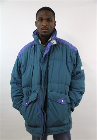 VINTAGE 90'S TURQUOISE PADDED JACKET