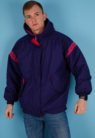 VINTAGE SKI JACKET IN PURPLE NJ707