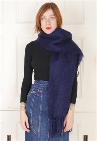 VINTAGE MOHAIR WOOL SCARF
