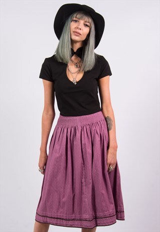 90'S VINTAGE PURPLE SKIRT