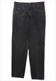 Vintage High Waist Black Straight-Leg Lee Jeans - W30