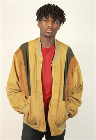 VINTAGE SUEDE BOMBER JACKET