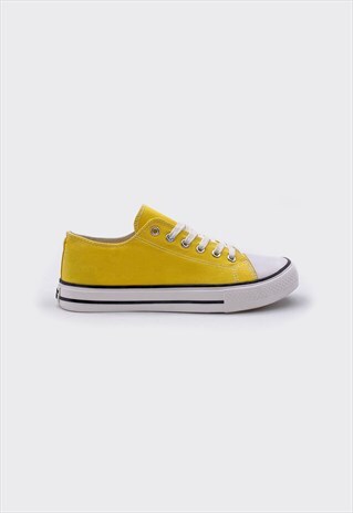 ALCOTT YELLOW LIGHT CANVAS SHOES