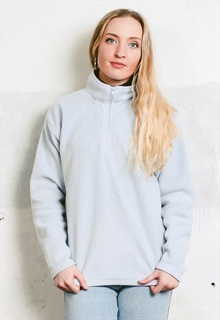 VINTAGE 90S FLEECE 1/4 ZIP QUARTER ZIP