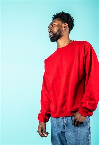 VINTAGE 80S SWEATER IN RED