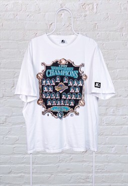 Vintage Starter T-Shirt MLB USA Baseball Florida Marlins XL