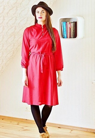 RED VINTAGE DRESS