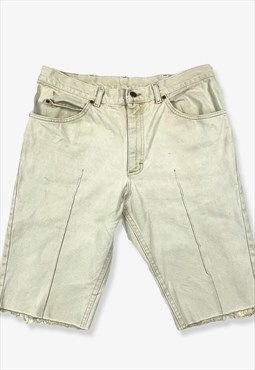 Vintage lee cut off denim shorts cream w36 BV14485