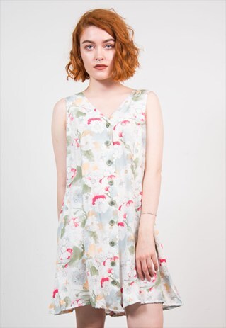 VINTAGE 90'S FLORAL GRUNGE DRESS