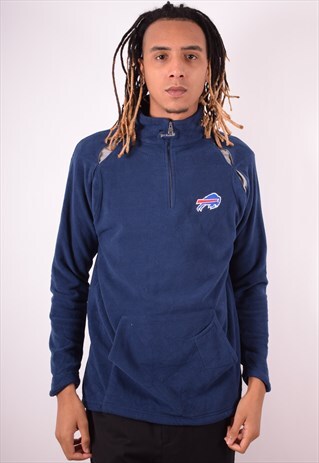 NFL MENS VINTAGE FLEECE JUMPER MEDIUM BLUE 90S