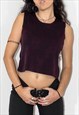 Vintage Punk Grunge Dark Red Leopard Black Y2k Tank Top