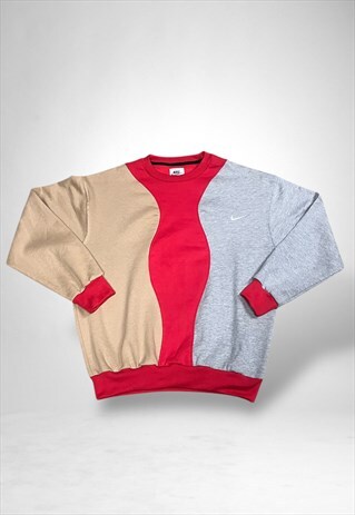 Reworked Nike Embroidered Sweatshirt