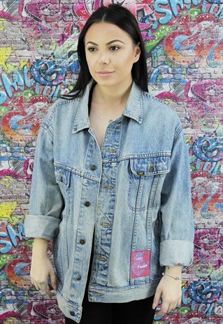 LEE MID BLUE VINTAGE DENIM JACKET. UNISEX.