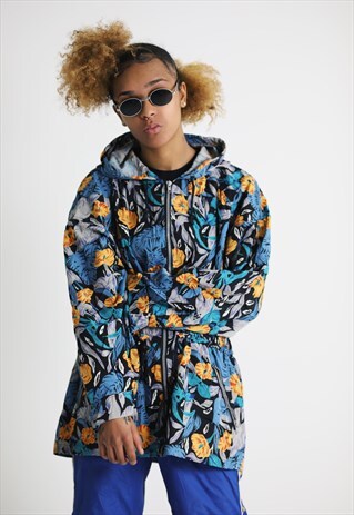 VINTAGE CUCCINI TURBO PRINTED WINDBREAKER JACKET