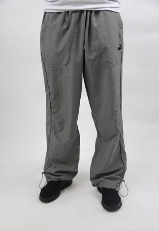 VINTAGE PUMA GREY TRACKSUIT BOTTOMS