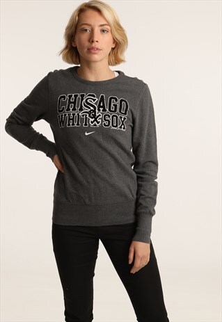 VINTAGE NIKE PRINT LOGO COLLEGE SWEATSHIRT