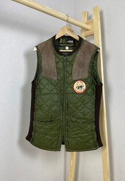 Vintage 90s BARBOUR Gilet Hunting Quilted Size S