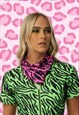 TOKOFOXX SEQUIN FESTIVAL NEON PINK SCARF