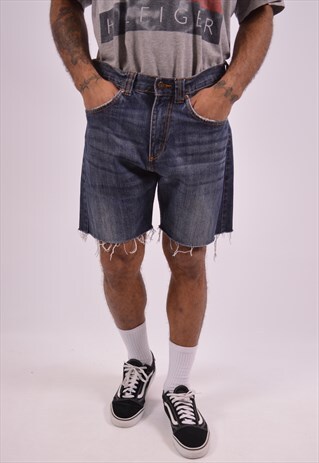 LEE MENS VINTAGE DENIM SHORTS W32 BLUE 90S