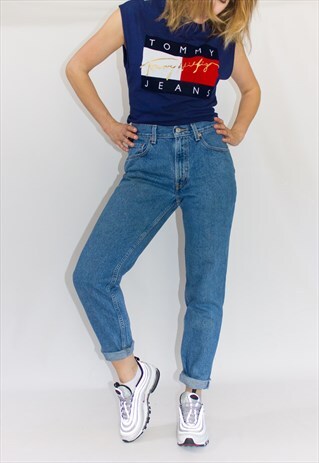 80'S HIGH WAIST TAPERED MOM LEVI JEANS