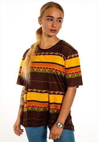VINTAGE PATTERNED T-SHIRT T296