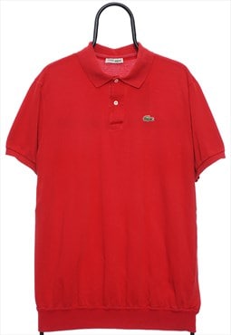 Vintage Chemise Lacoste Red Polo Shirt Mens