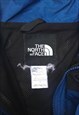 THE NORTH FACE BLUE/BLACK QUILTED HOODED JACKET