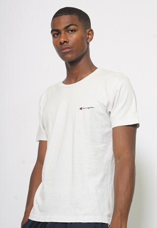 VINTAGE CHAMPION SPELL OUT T-SHIRT