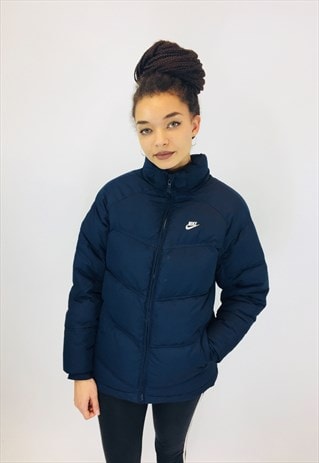 NIKE NAVY PUFFER COAT