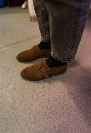 VINTAGE 70'S BROWN SUEDE SHOES