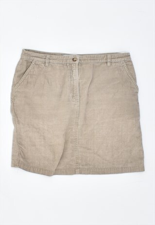 VINTAGE 90'S SERGIO TACCHINI CORDUROY SKIRT BEIGE