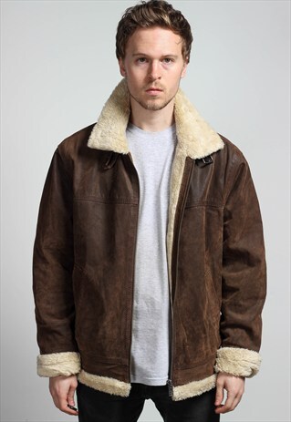 VINTAGE SUEDE SHEARLING JACKET