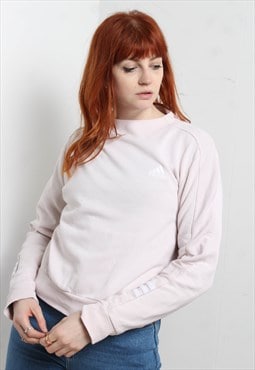 Vintage Adidas Sweatshirt With Back Zip Pink