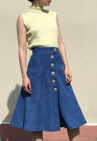 90S YELLOW MOCK NECK TOP