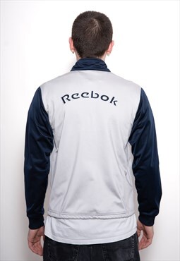 Vintage Reebok 90s Grey Sport Track light Jacket
