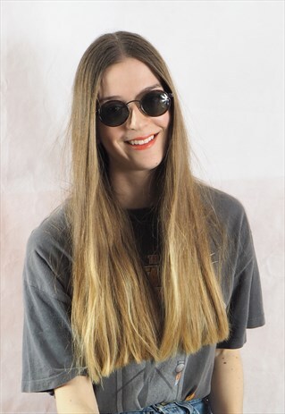 VINTAGE TORTOISESHELL OVAL SUNGLASSES