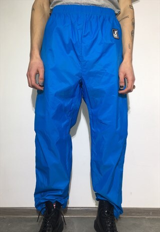 VINTAGE 90' OLDSCHOOL COOL UNISEX BLUE SPORT TROUSERS