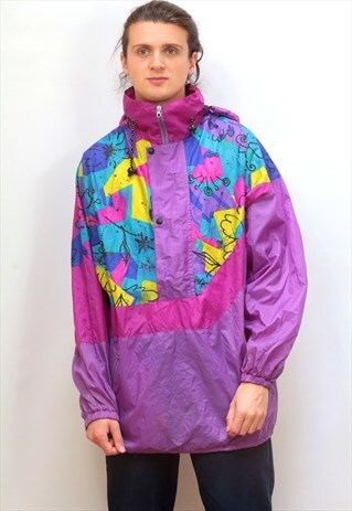 1990'S VINTAGE BRIGHT FESTIVAL WINDBREAKER JACKET