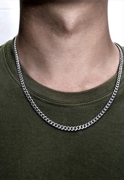 asos mens silver chain