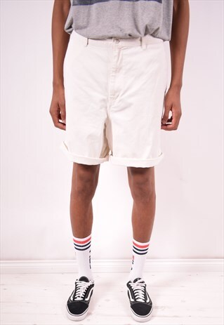 TOMMY HILFIGER MENS VINTAGE SHORTS W36 WHITE 90S