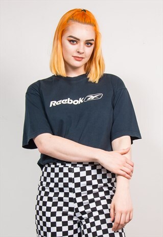 VINTAGE 90'S DARK BLUE REEBOK T-SHIRT