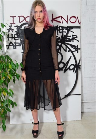 VINTAGE BLACK DRESS