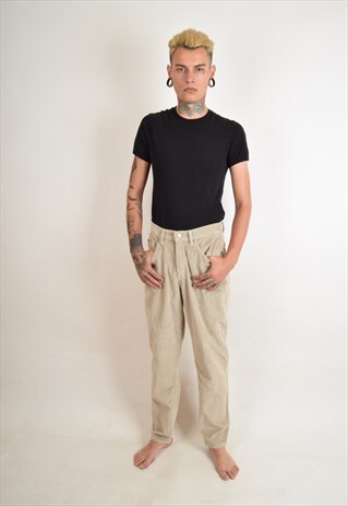 VINTAGE LEE RIVETED TROUSERS 90'S MADE IN USA (2538)